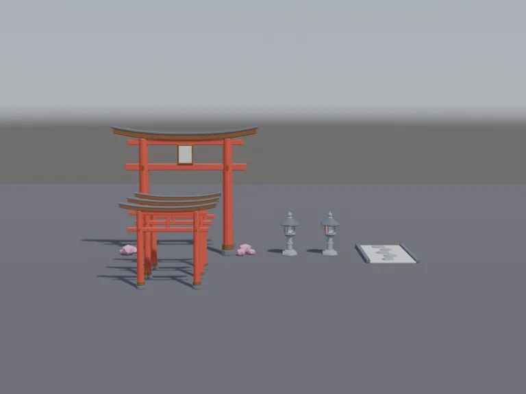 Torii Shrine Gate Set, view 4