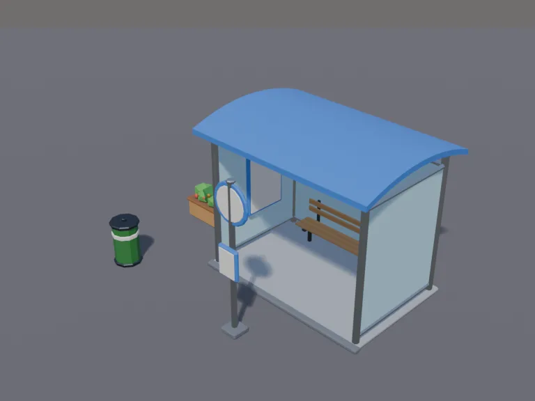 Town Bus Stop, view 3