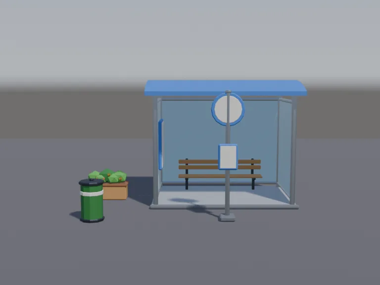 Town Bus Stop, view 4