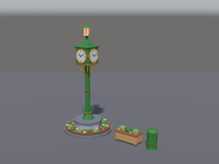 Town Square Clock, view 2