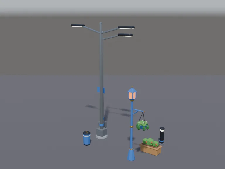 Town Streetlight Set, view 2