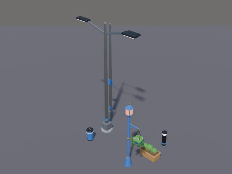 Town Streetlight Set, view 3