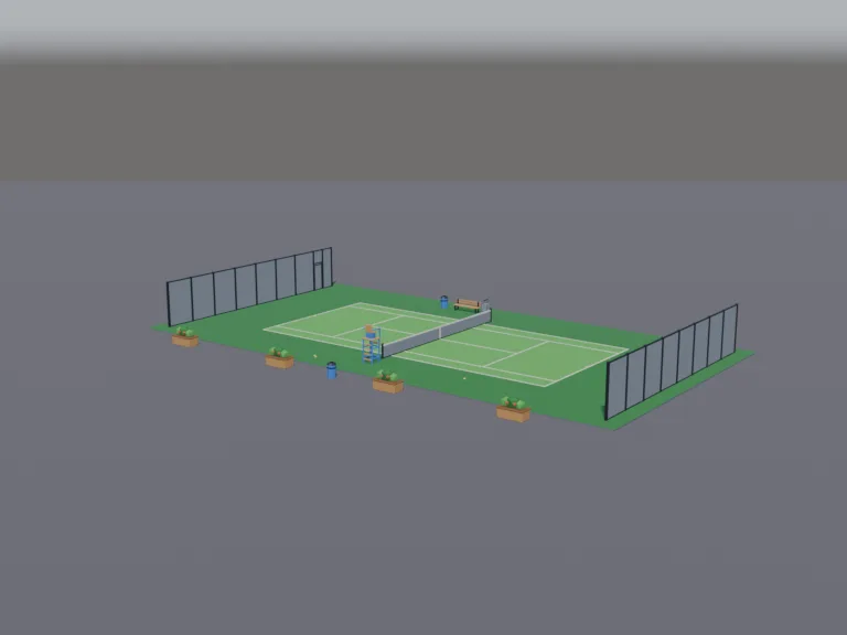 Town Tennis Court, view 2