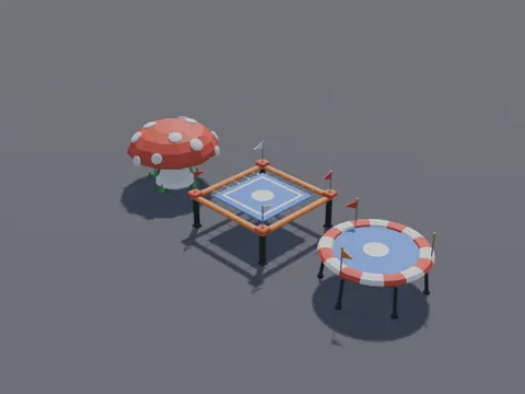 Trampoline Bounce Set