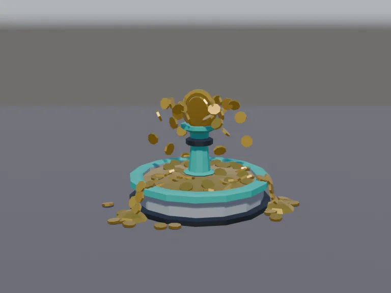 Tycoon Coin Fountain, view 2