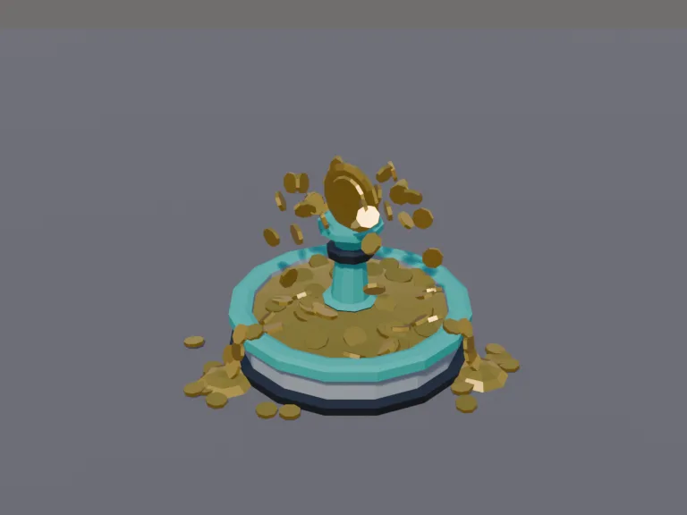 Tycoon Coin Fountain, view 3