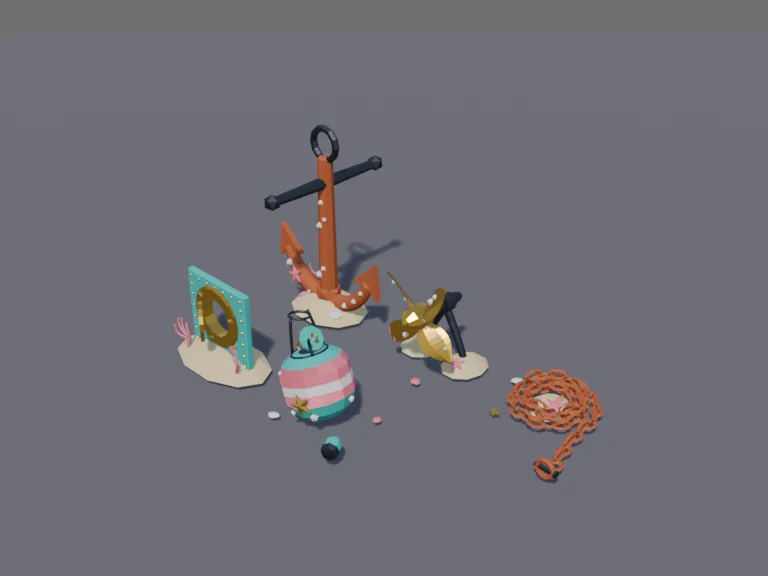 Undersea Anchor Set, view 3