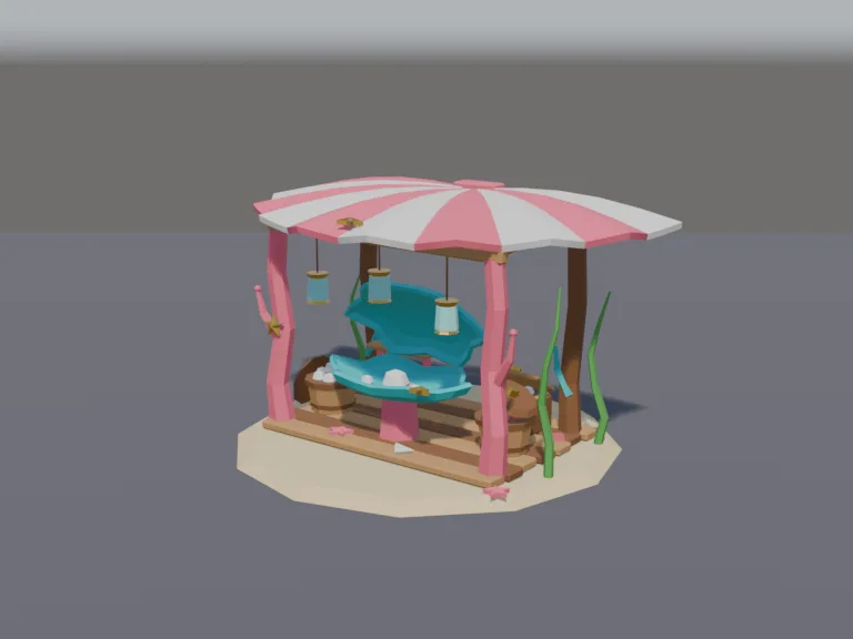 Undersea Market Stall, view 2