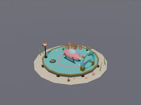 Undersea Submarine Dock