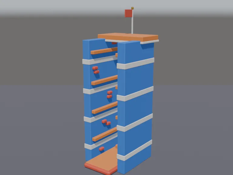 Wall-Jump Tower, view 2