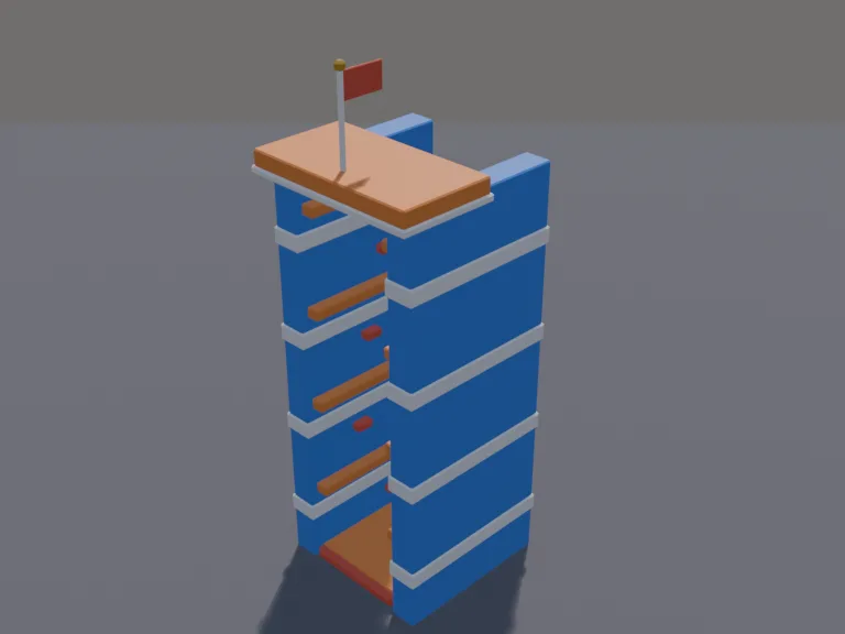 Wall-Jump Tower, view 4