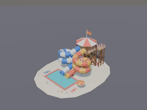 Water Slide Tower