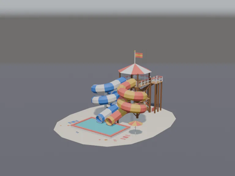 Water Slide Tower, view 2