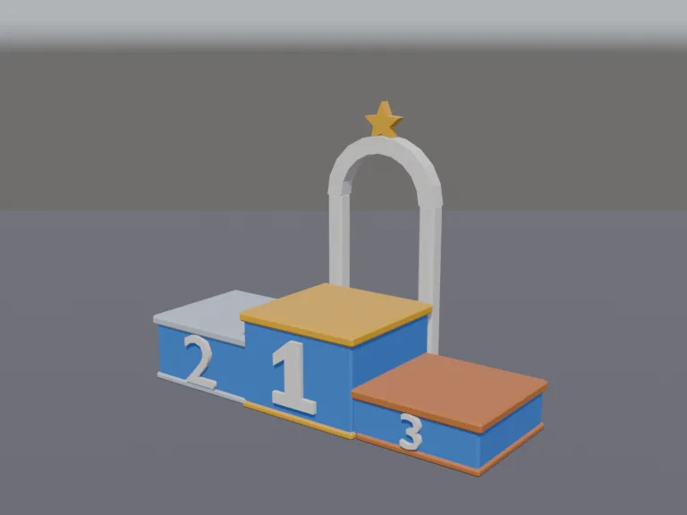 Winners Podium, view 2