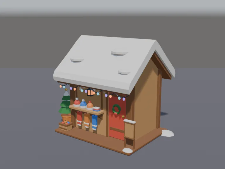 Winter Market Stall, view 2