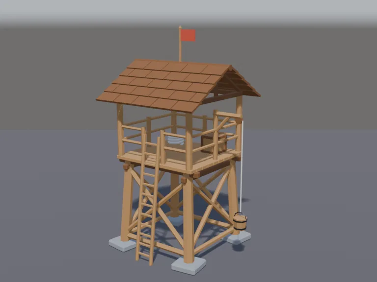 Wooden Watchtower, view 2