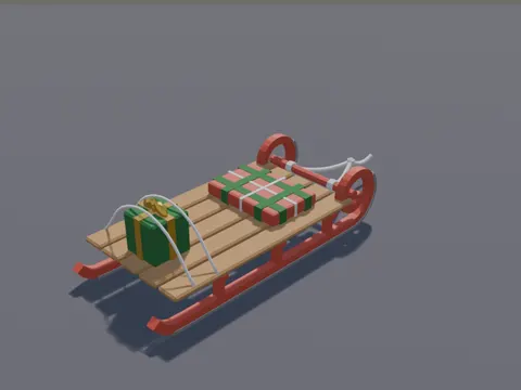 Wooden Winter Sled