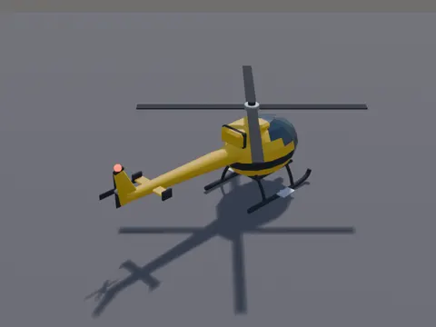 Yellow Rescue Helicopter