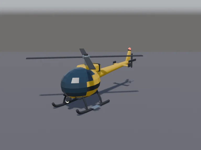Yellow Rescue Helicopter, view 2