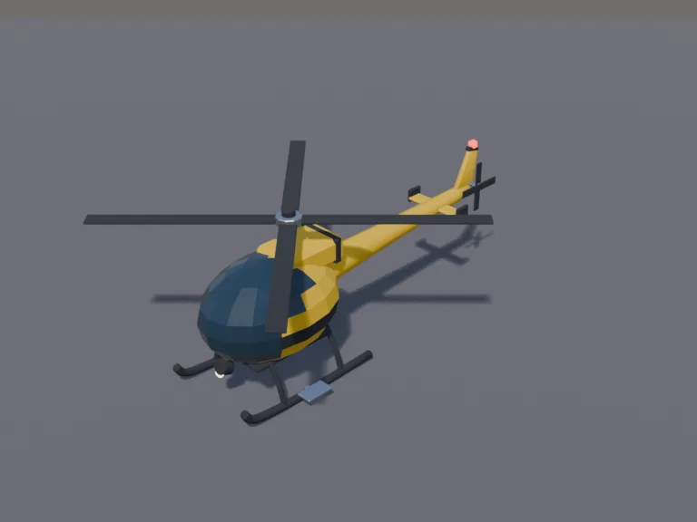 Yellow Rescue Helicopter, view 3