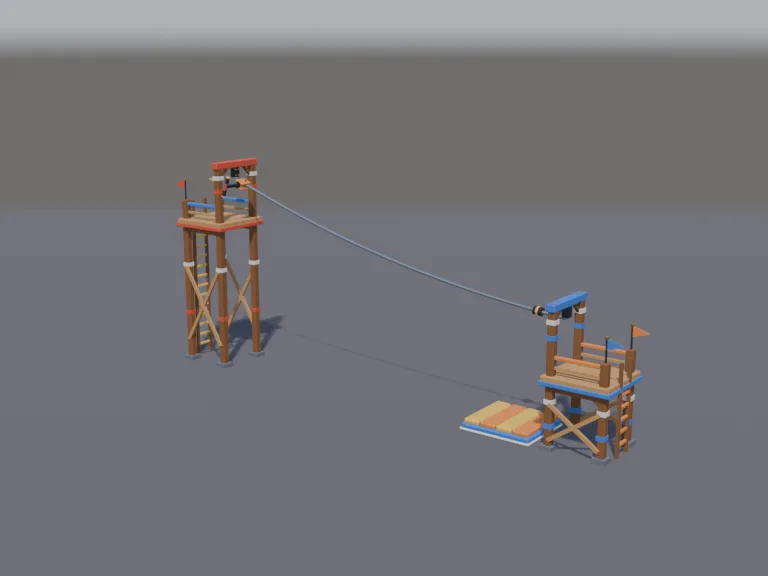 Zipline Obstacle, view 2